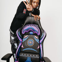 SPRAYGROUND® GAMING CHAIR AFRICAN INTELLIGENCE 12 BROOKLYN & BEYOND GAMING CHAIR - SANDFLOWER COLLAB