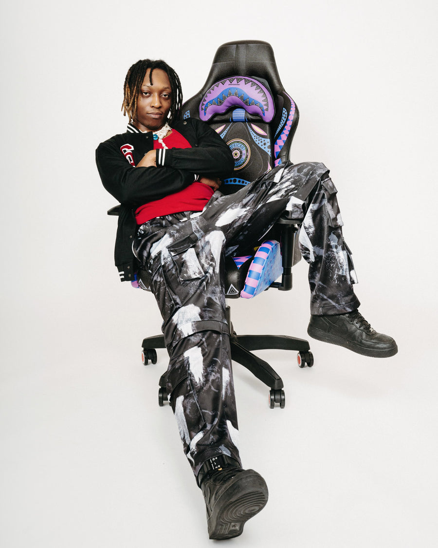 SPRAYGROUND® GAMING CHAIR AFRICAN INTELLIGENCE 12 BROOKLYN & BEYOND GAMING CHAIR - SANDFLOWER COLLAB