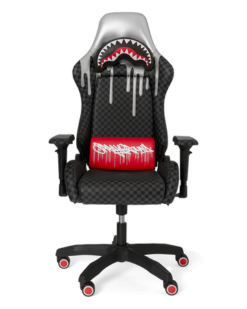 SPRAYGROUND® GAMING CHAIR PLATNIUM DRIPS SHARK CHAIR