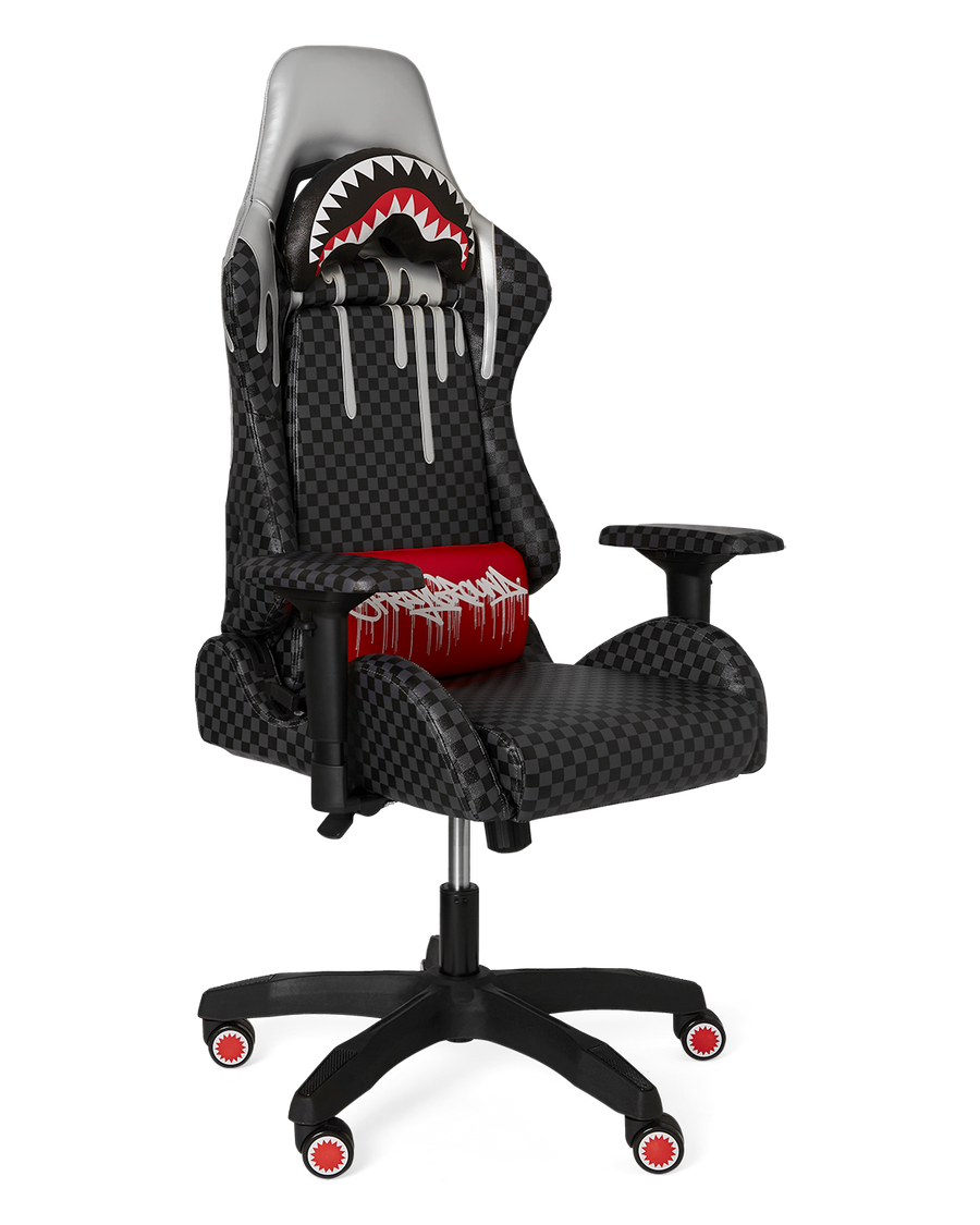 SPRAYGROUND® GAMING CHAIR PLATNIUM DRIPS SHARK CHAIR