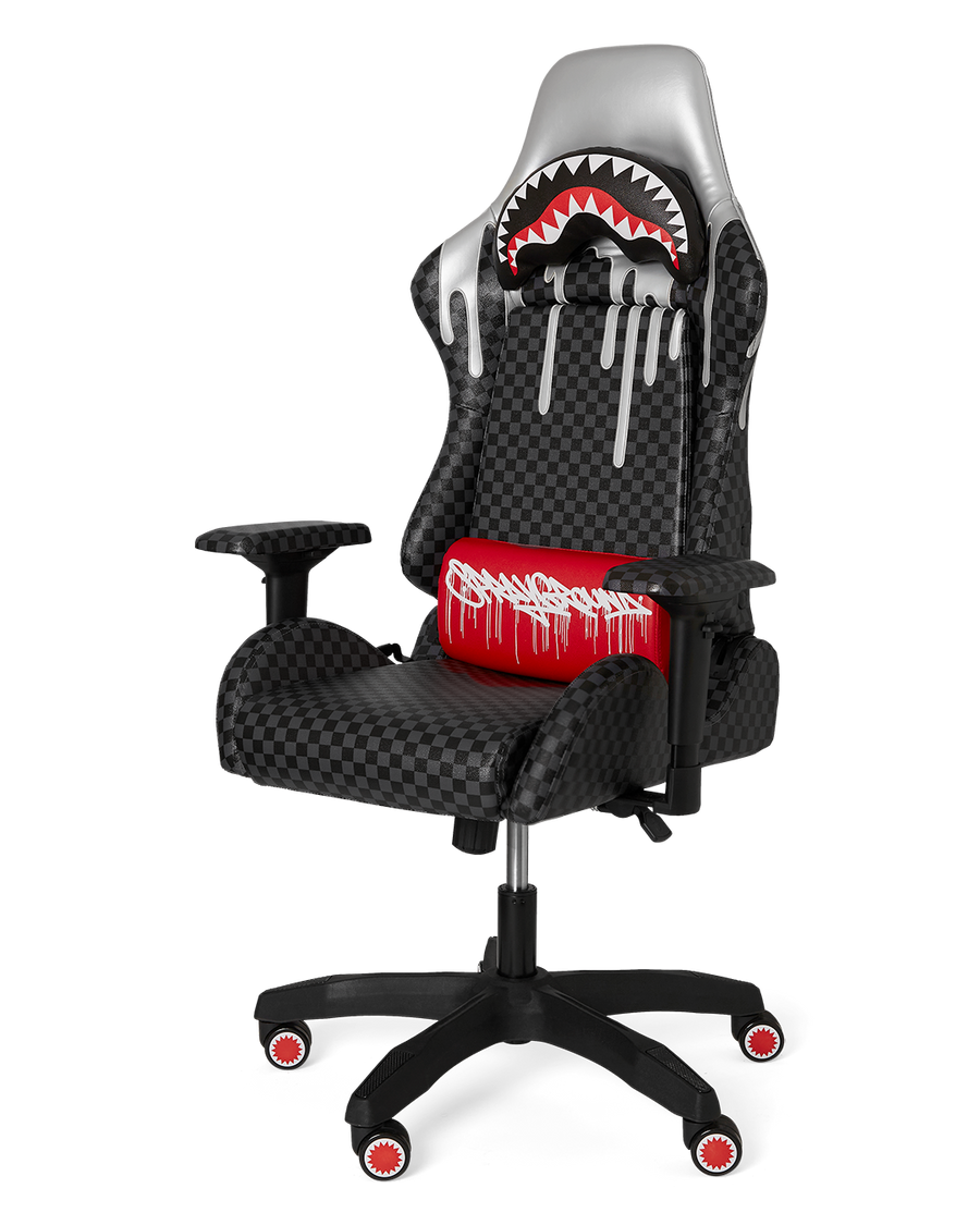 SPRAYGROUND® GAMING CHAIR PLATNIUM DRIPS SHARK CHAIR