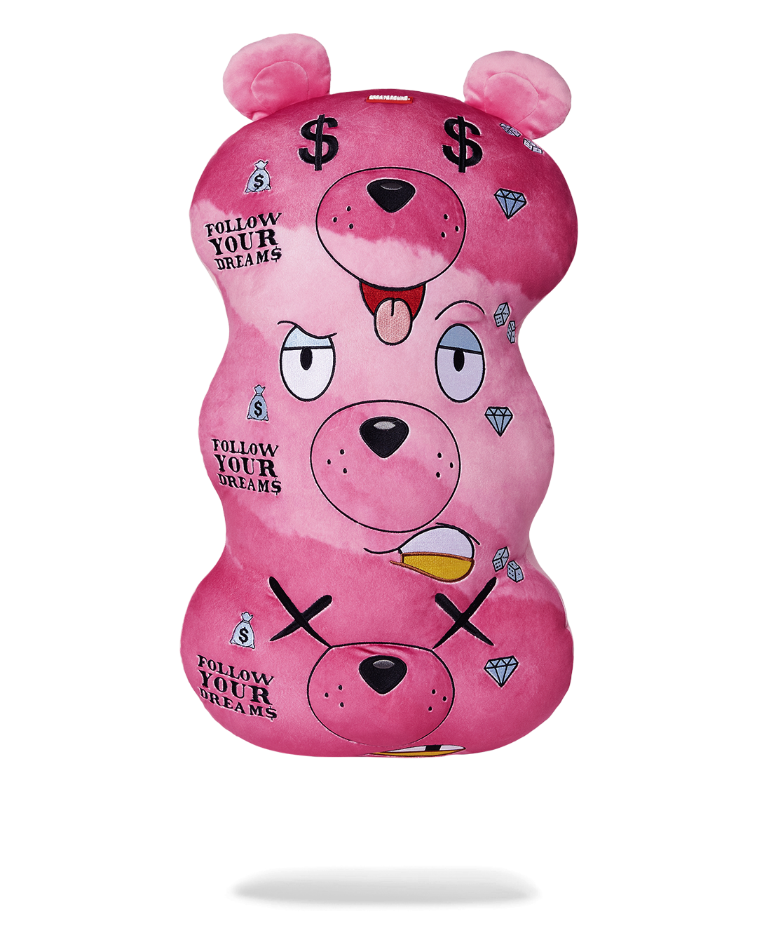 SPRAYGROUND® PILLOW MONEYBEAR TRIPLE PINK PLUSH TOY/PILLOW