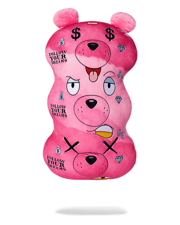 SPRAYGROUND® PILLOW MONEYBEAR TRIPLE PINK PLUSH TOY/PILLOW