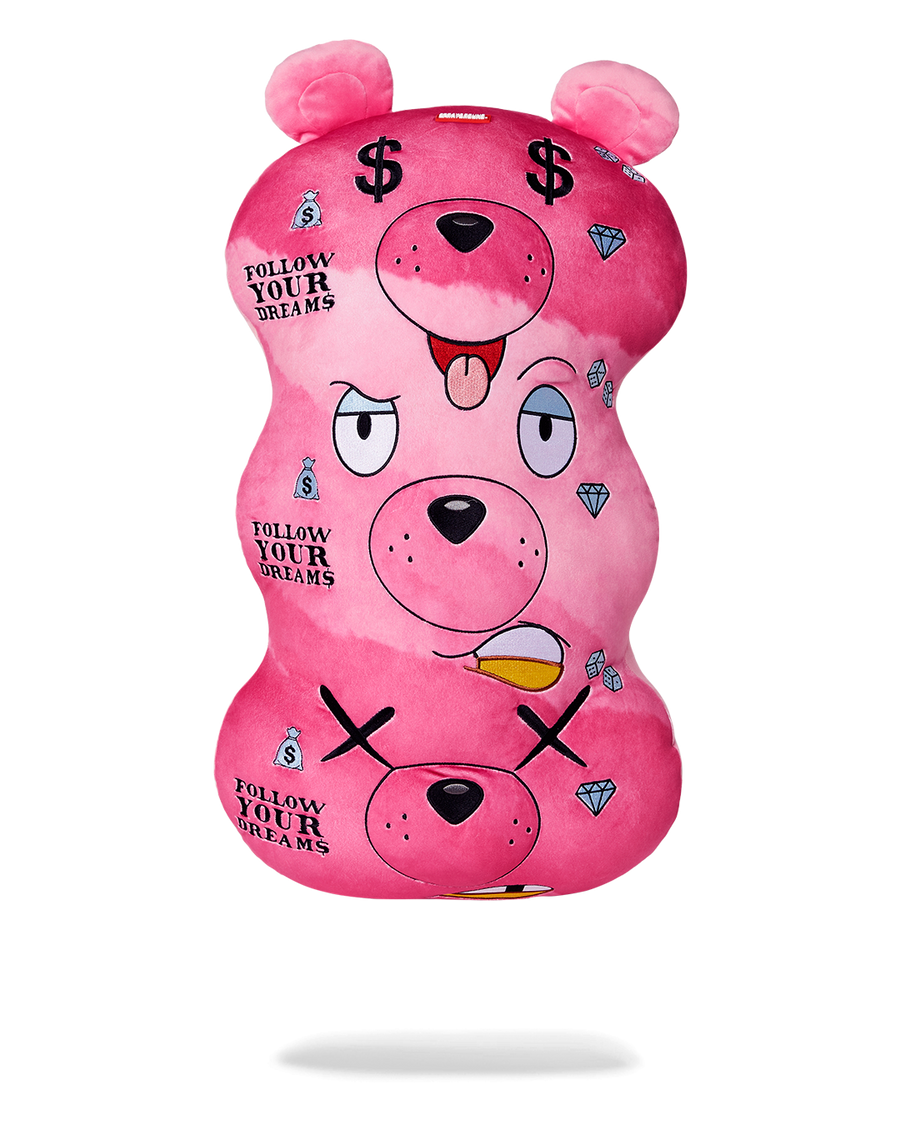 SPRAYGROUND® PILLOW MONEYBEAR TRIPLE PINK PLUSH TOY/PILLOW