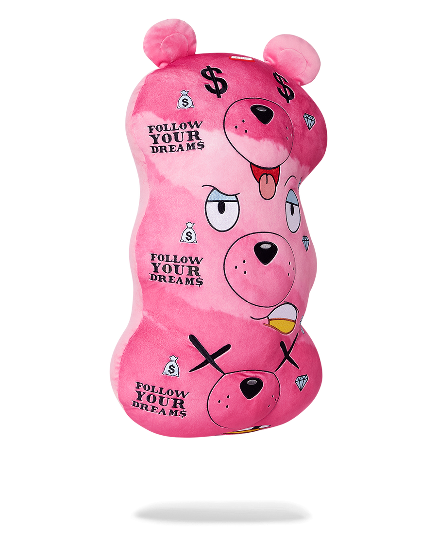 SPRAYGROUND® PILLOW MONEYBEAR TRIPLE PINK PLUSH TOY/PILLOW