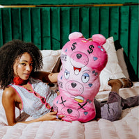 SPRAYGROUND® PILLOW MONEYBEAR TRIPLE PINK PLUSH TOY/PILLOW