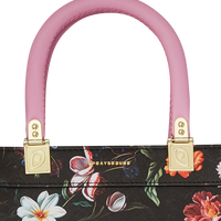 PINK FLOWERS TORTUGA TOTE