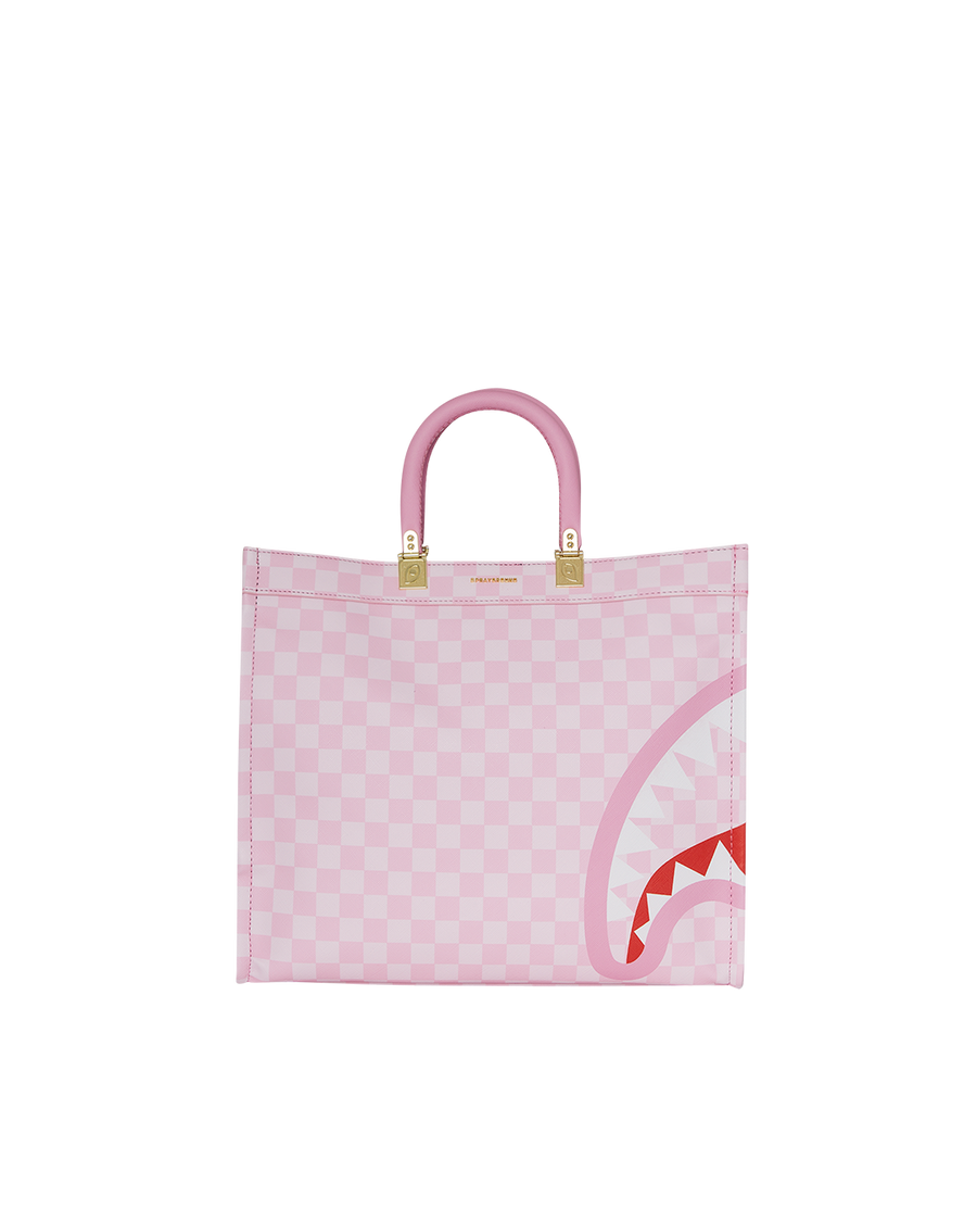 PINK FLOWERS TORTUGA TOTE