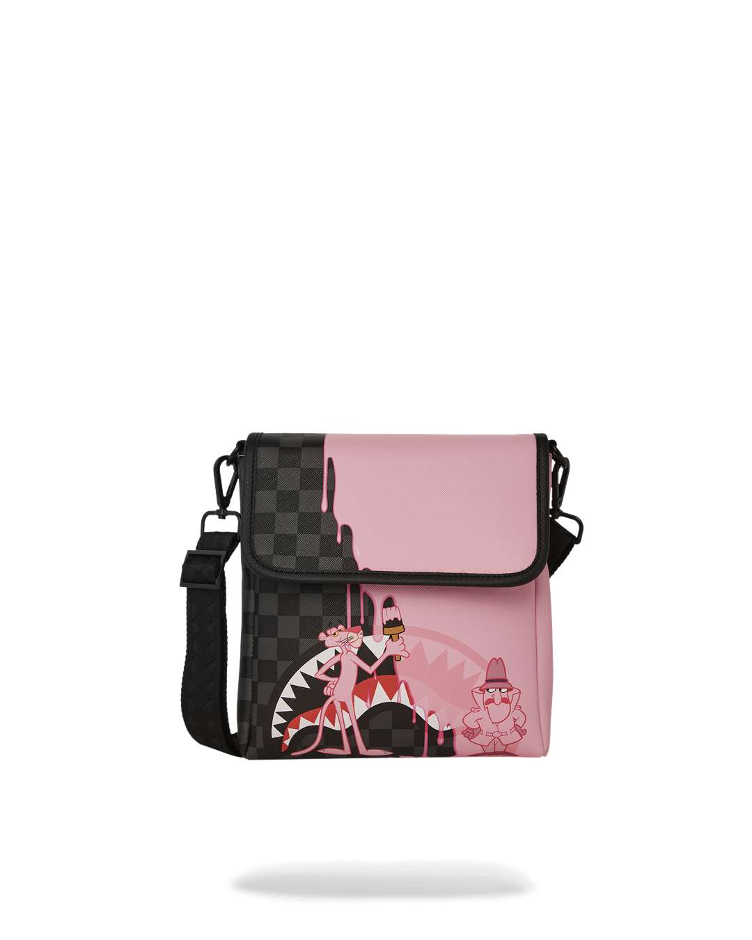 PINK PANTHER HALF PAINTED MESSENGER SLING BAG