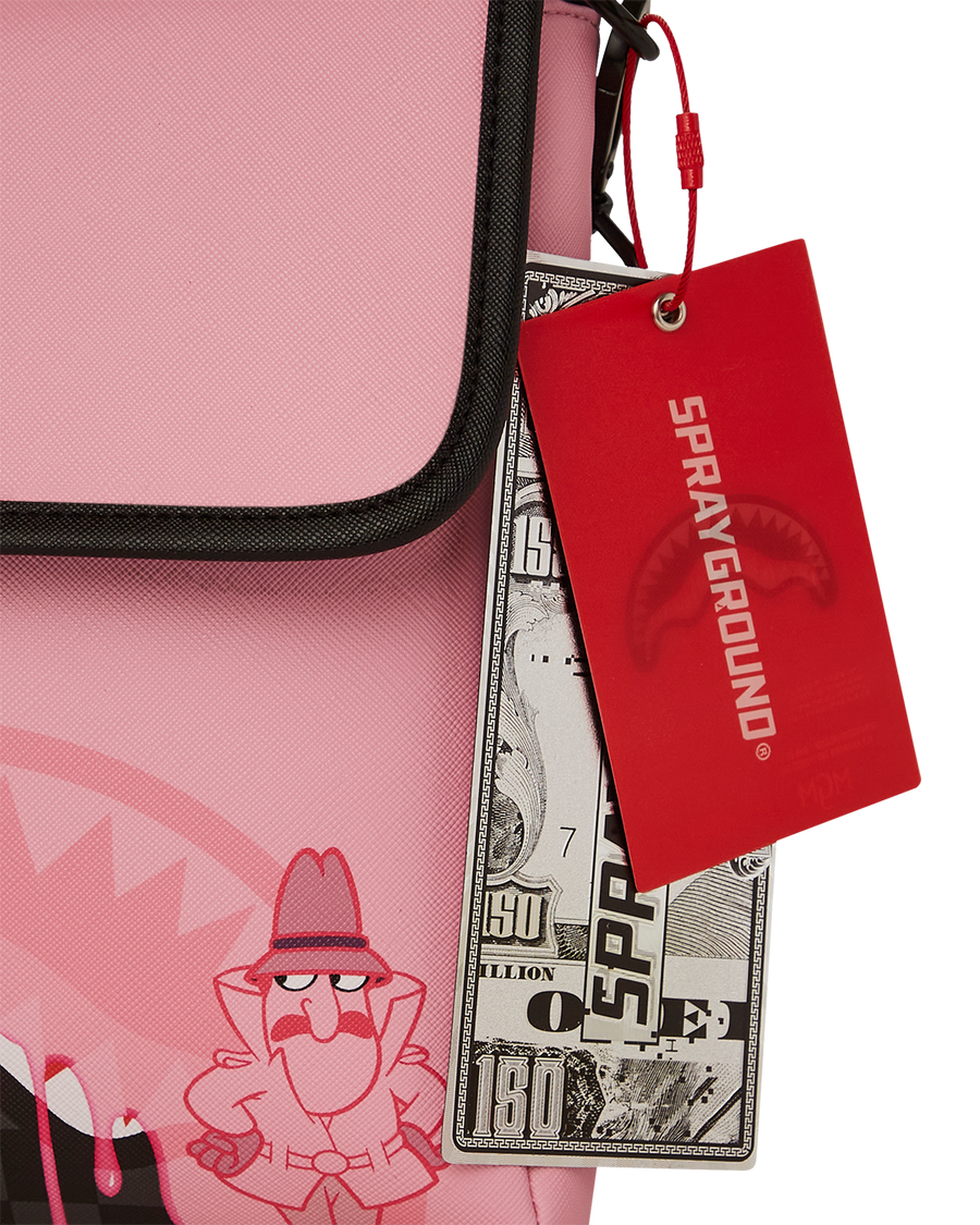 PINK PANTHER HALF PAINTED MESSENGER SLING BAG