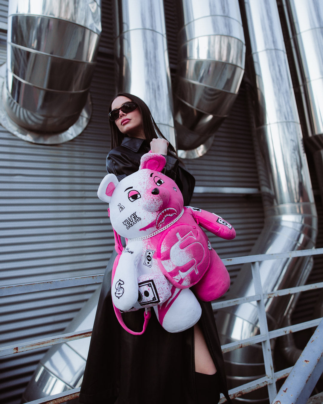 PINK VANDAL MONEYBEAR BACKPACK