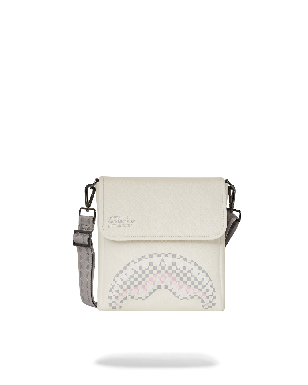 CREAM CHECK SHARK CENTRAL MESSENGER SLING BAG