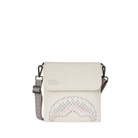 CREAM CHECK SHARK CENTRAL MESSENGER SLING BAG