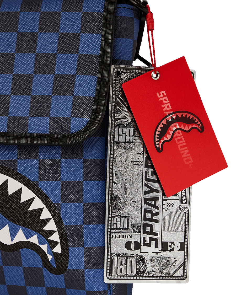 MIDNIGHT SHARKS IN PARIS MESSENGER SLING BAG