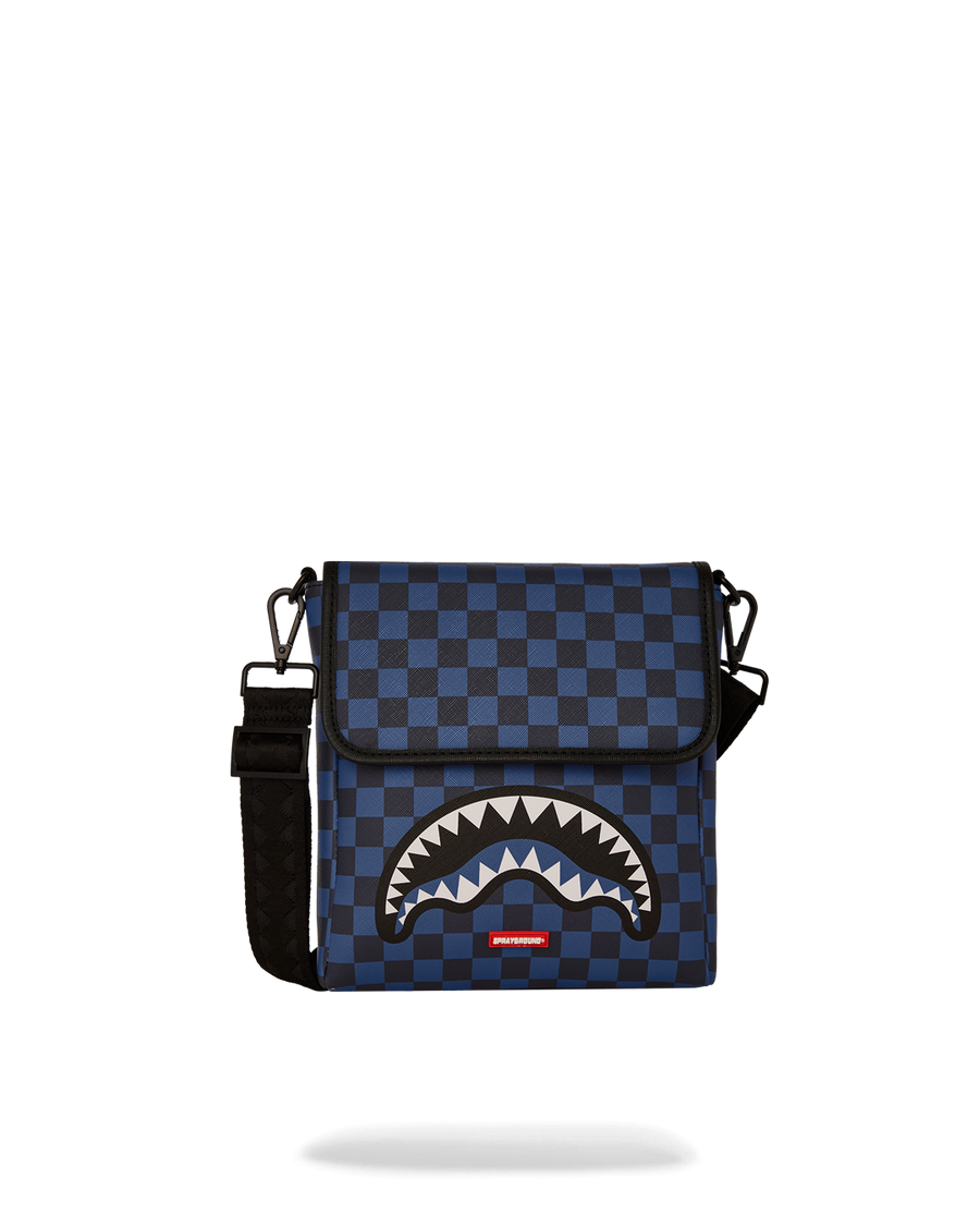 MIDNIGHT SHARKS IN PARIS MESSENGER SLING BAG