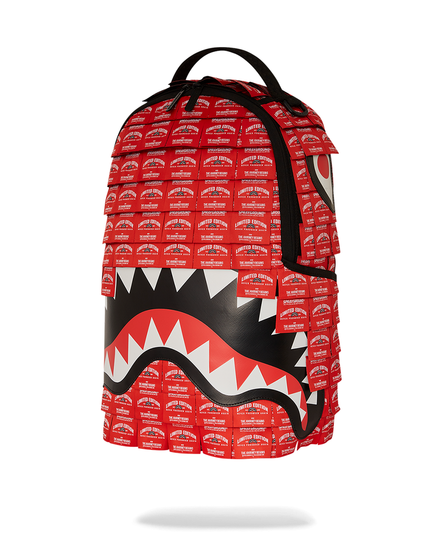 WOVEN LABELS SHARK BACKPACK