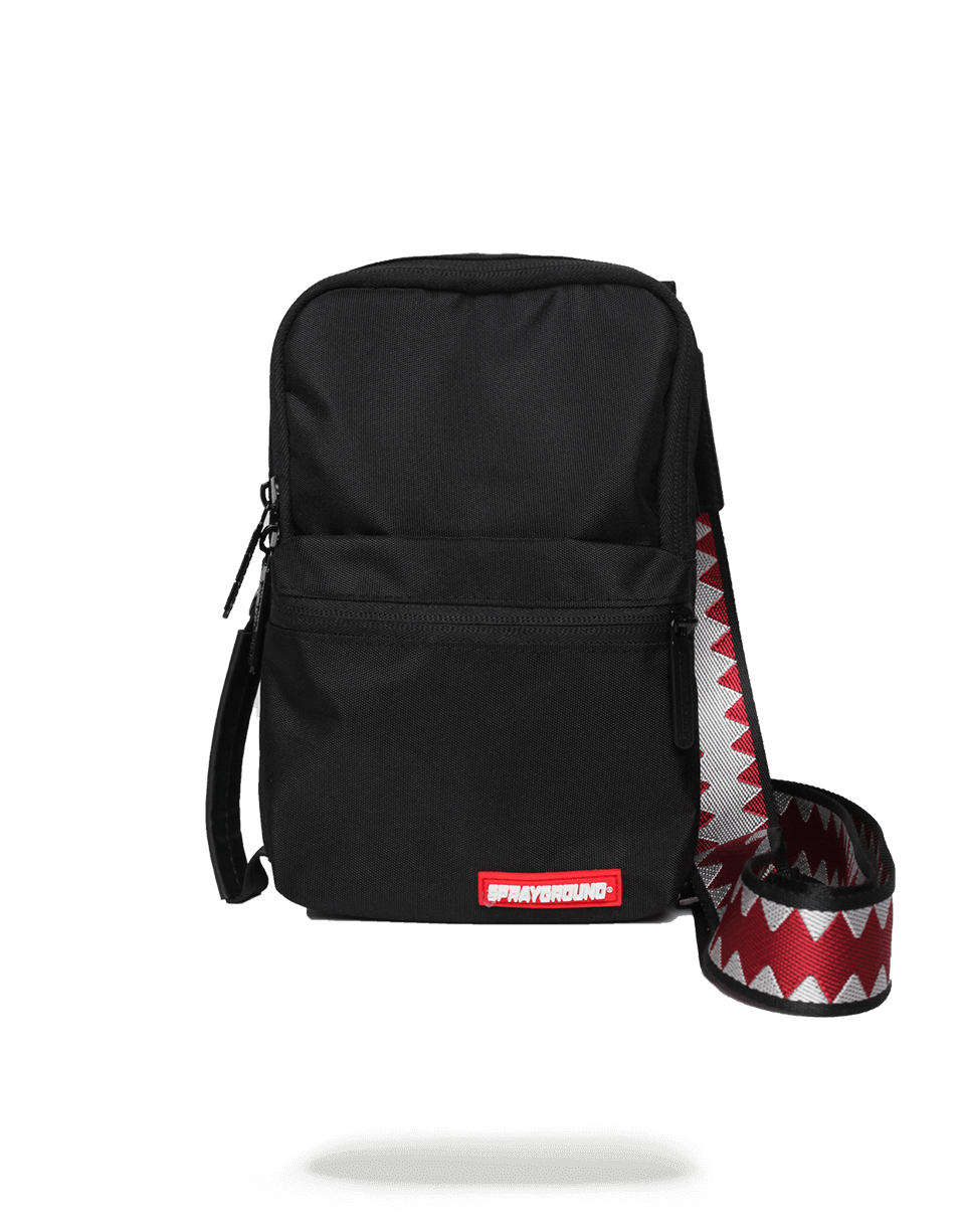 SOLID BLACK SHARK MINI SLING SPRAYGROUND