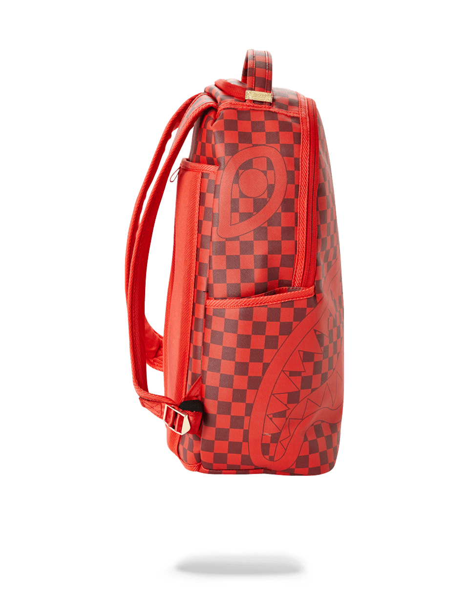 SPRAYGROUND ALL OR NOTHING SHARKS IN PARIS BACKPACK RED SHARKS IN PARI –  BLUE CITY NYC