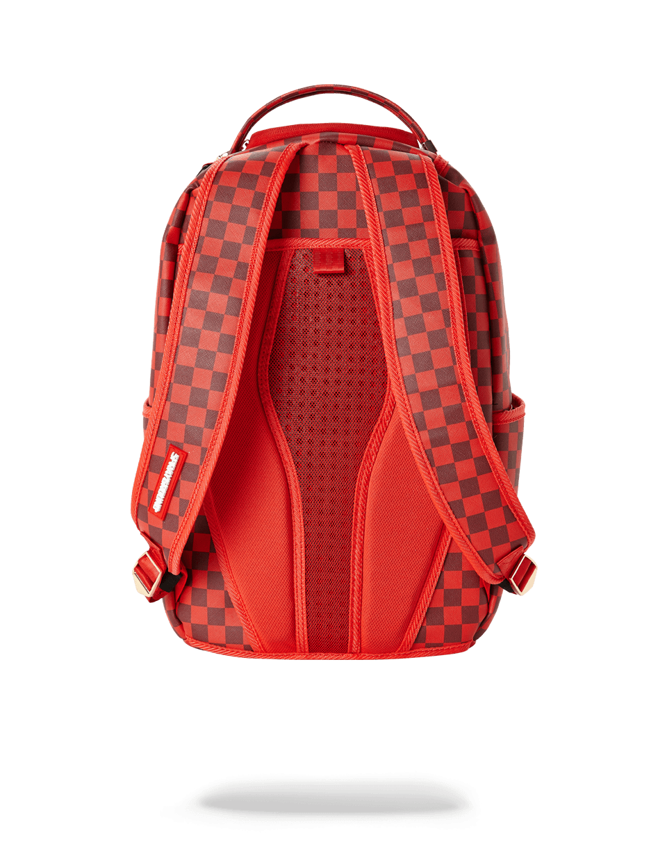 Bags, Sprayground Sharks In Paris Backpack Red Checkered Edition