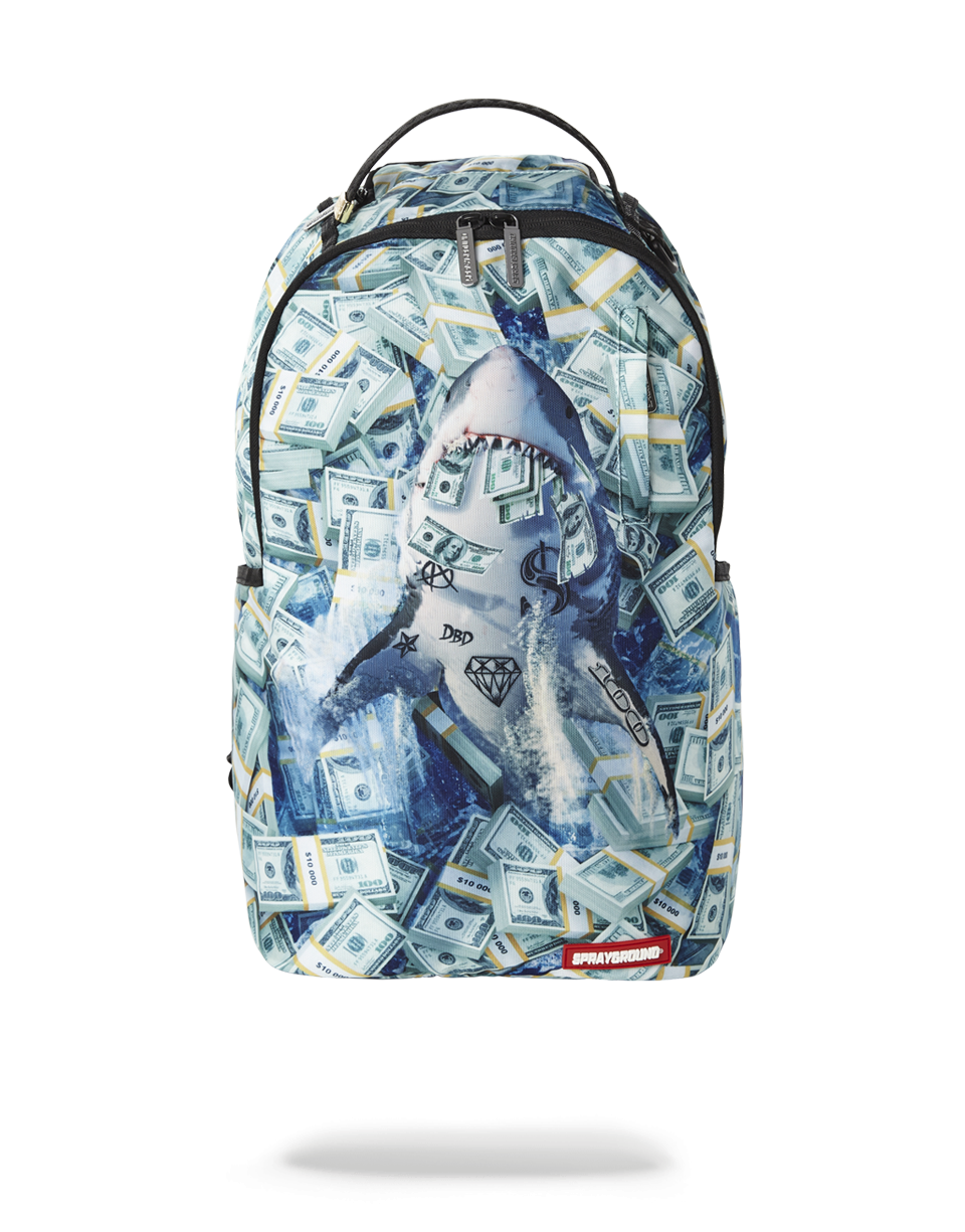 Sprayground money 2025 shark backpack