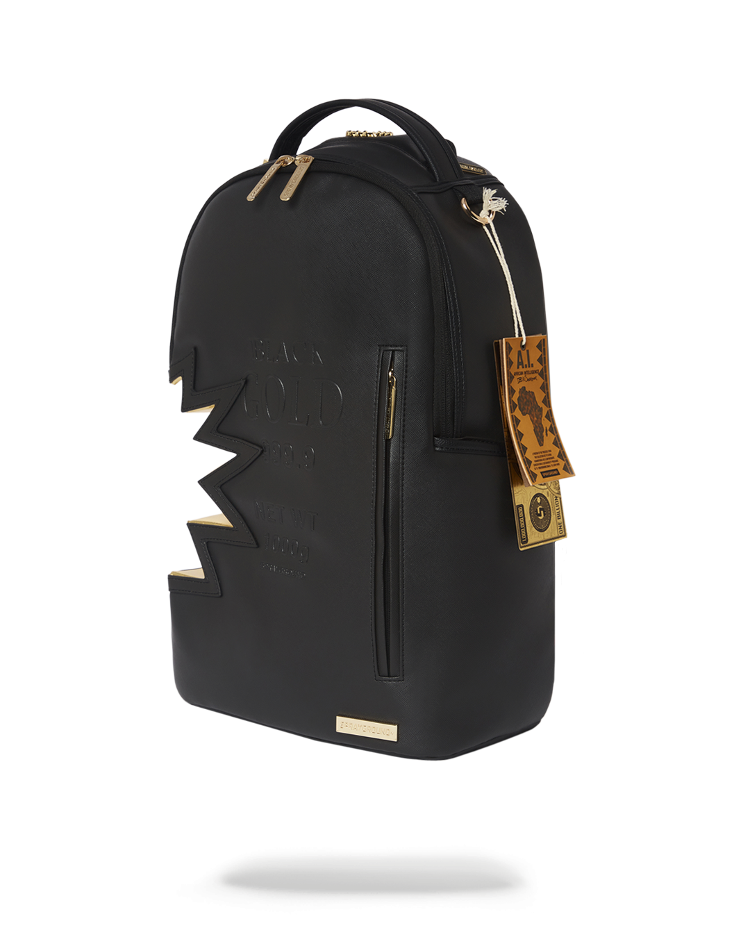 Sprayground Gold Astronaut Backpack ($40) ❤ liked on Polyvore