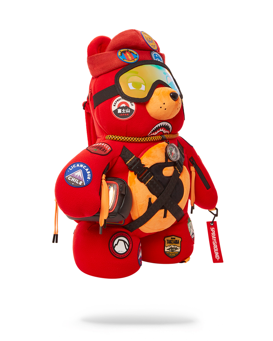 Sprayground Travel Patch Teddy Bear Backpack Limited Edition