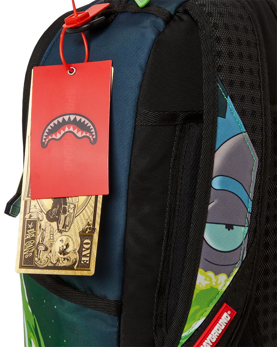 Sprayground Slime Shark Checkered Backpack - Black