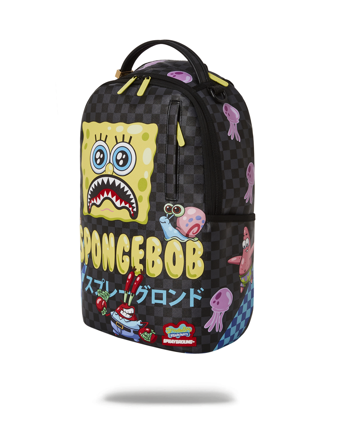 Shop SPRAYGROUND SpongeBob Mr. Krabs High Roller Backpack 910B4548NSZ blue