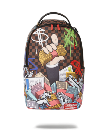 Sprayground Monopoly Money Shark 2 Backpack B5503 – I-Max Fashions