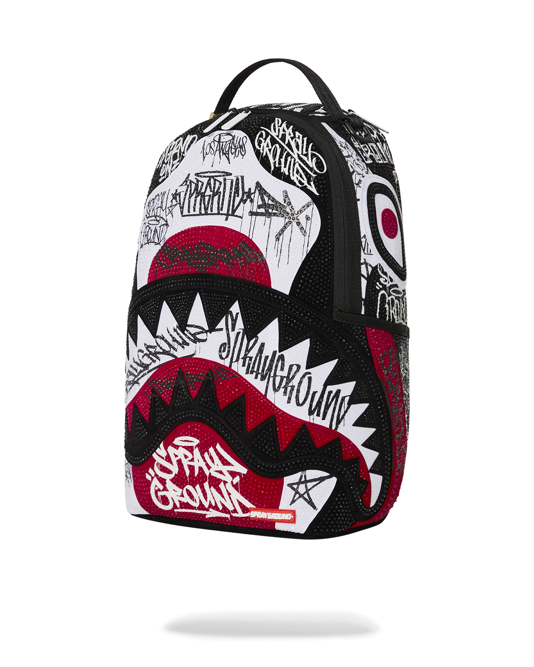 SPRAYGROUND RED LEOPARD SHARK MOUTH IN RUBBER BACKPACK