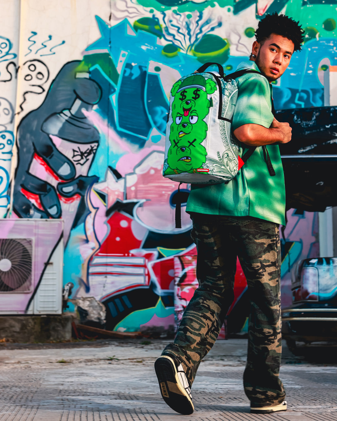 SPRAYGROUND® BACKPACK MONEYBEAR SEEING TRIPLE BACKPACK