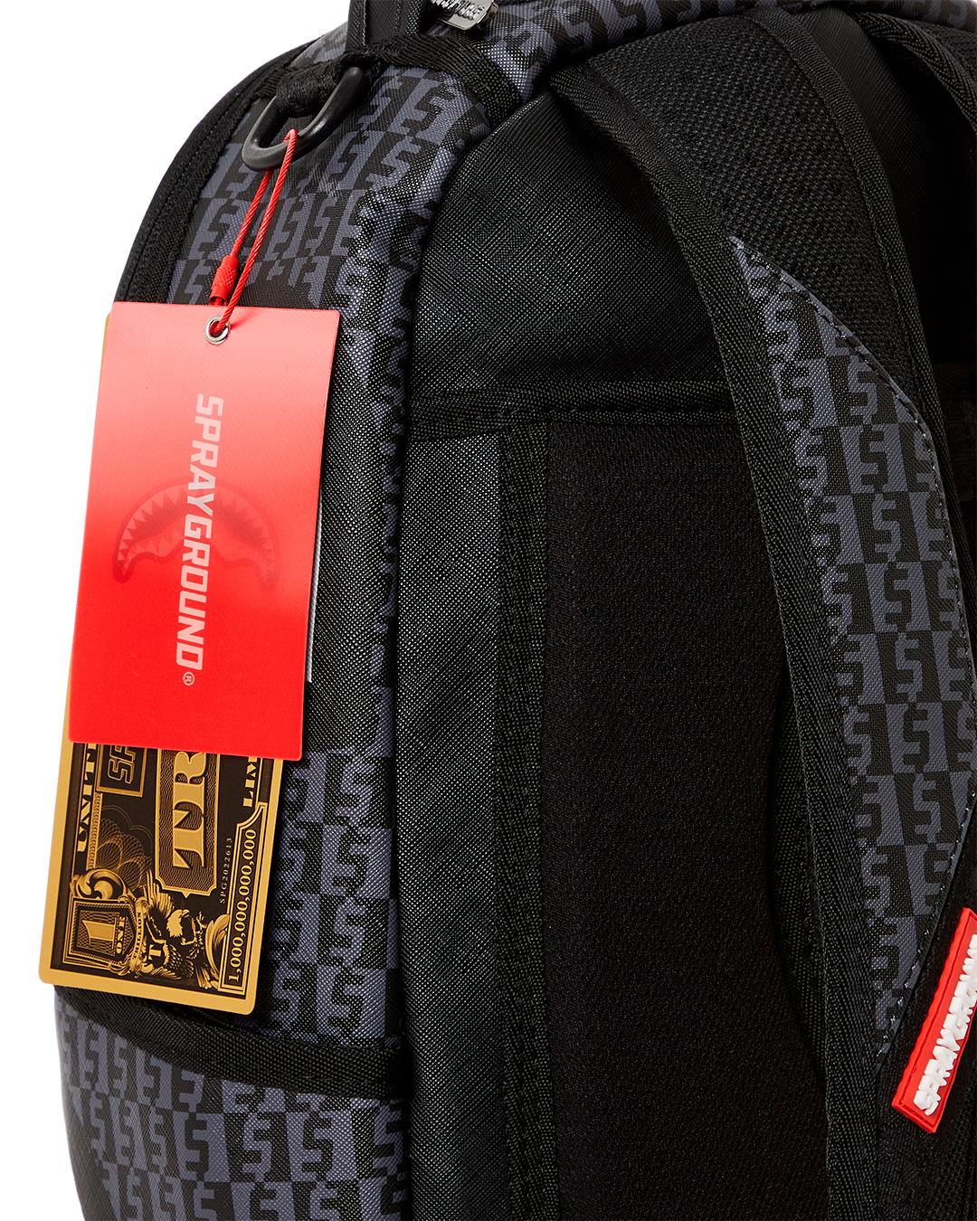 Sprayground Spraygatti Revv Biggest Backpack - Black / Grey / White / Red