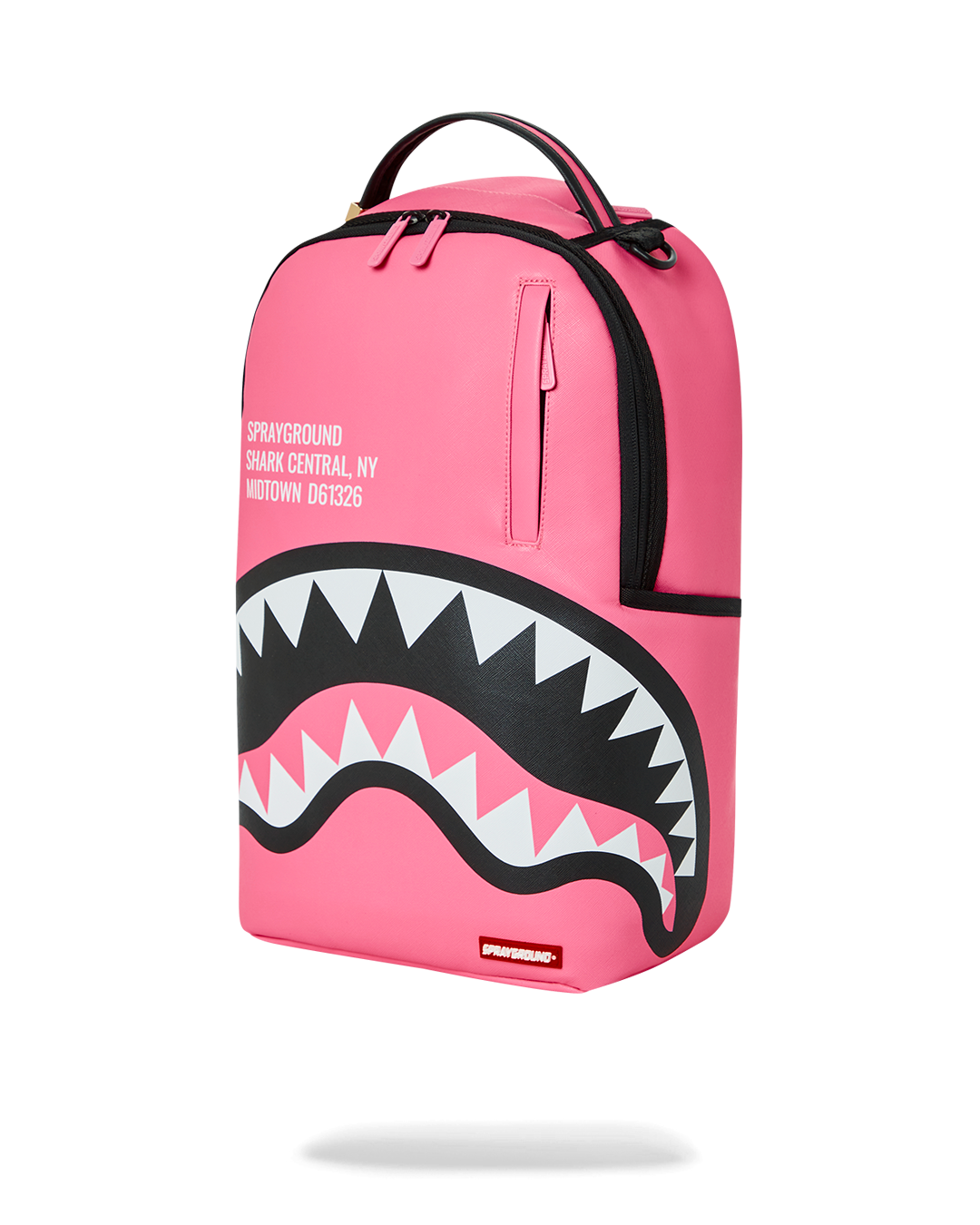 Pink Sprayground Shark Central Backpack
