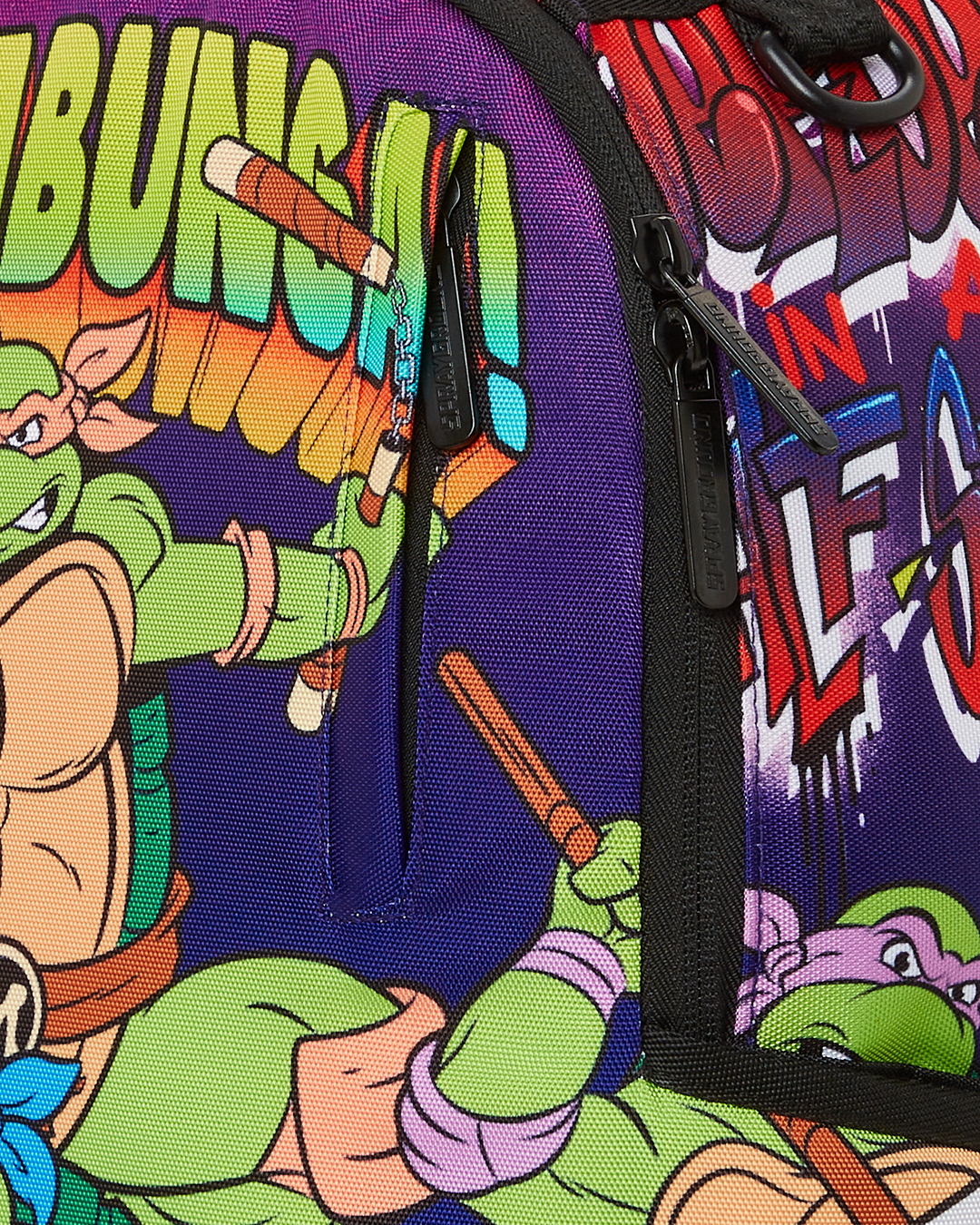 NEW! RARE STYLE! Teenage Mutant Ninja Turtles Backpack Spray Paint Graffiti  Art