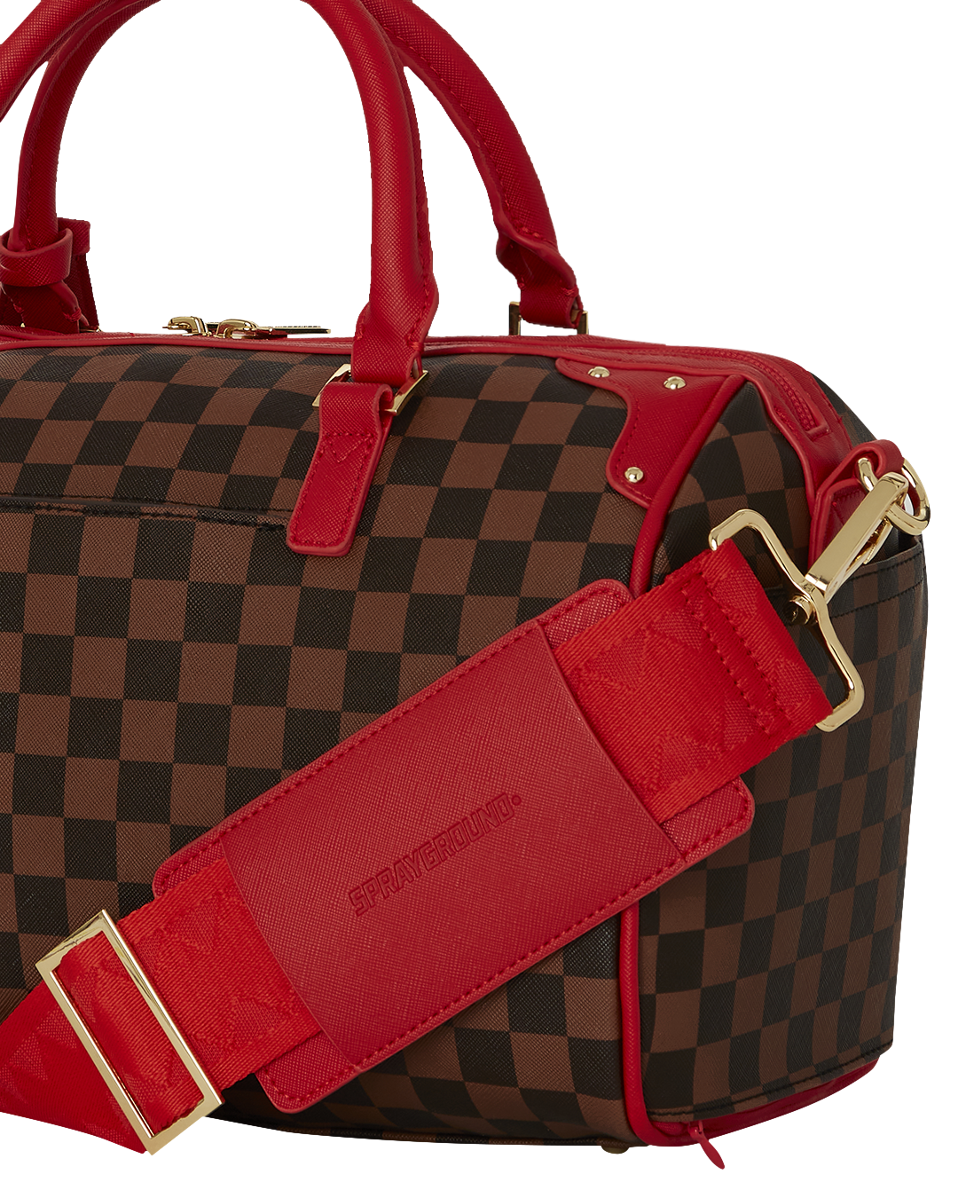 Travel in style with our Sprayground Red Sharks in Paris Box Mini Duffle!🧳  Available in store & online for R2…