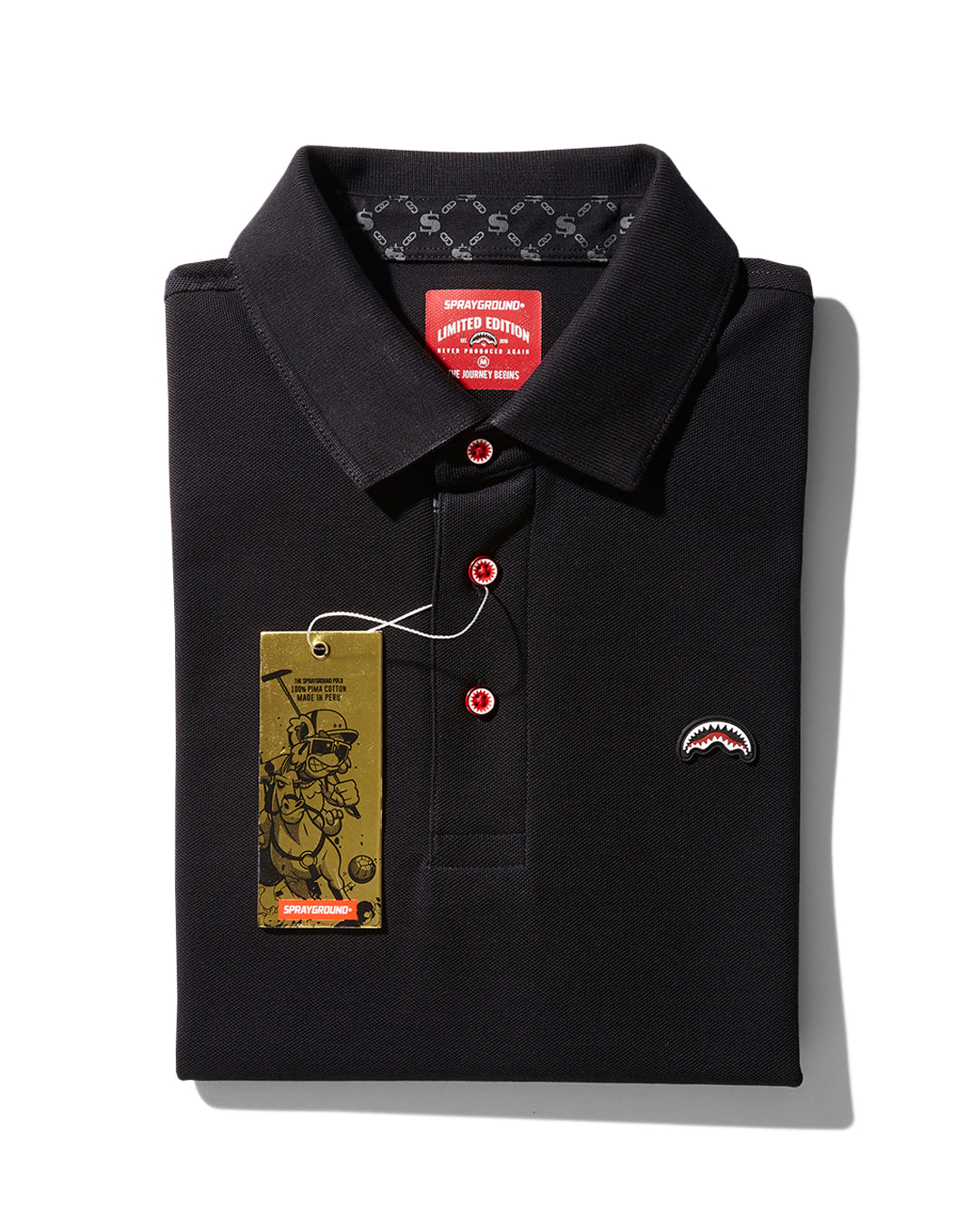 SPRAYGROUND® APPAREL GODFATHER PIMA COTTON MADE IN PERU POLO