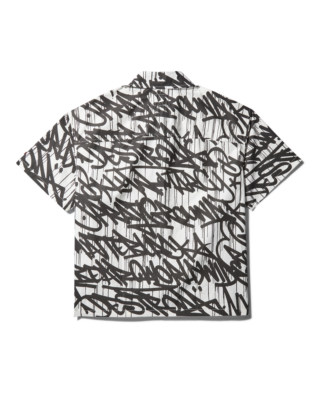 SPRAYGROUND® APPAREL GRAFFITI SHORT SLEEVE BUTTON FRONT SHIRT