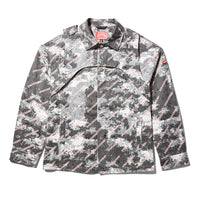 SPRAYGROUND® APPAREL DOUBLE YOKE SNAP FRONT JACKET (GREY)