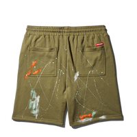 SPRAYGROUND® APPAREL PAINT SPLAT KNIT SHORTS (GREEN)