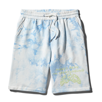 SPRAYGROUND® APPAREL TIE DYE KNIT SHORTS (BLUE)