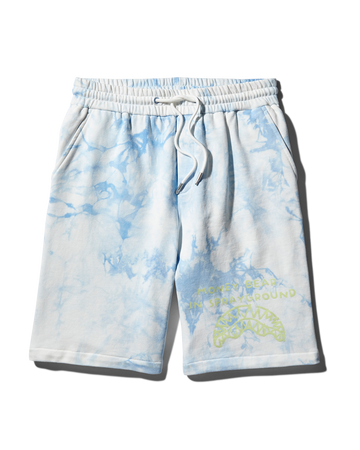 SPRAYGROUND® APPAREL TIE DYE KNIT SHORTS (BLUE)