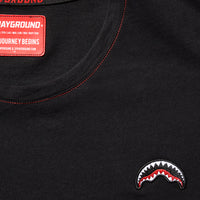 SPRAYGROUND® APPAREL OVER SHARK T-SHIRT (BLACK)