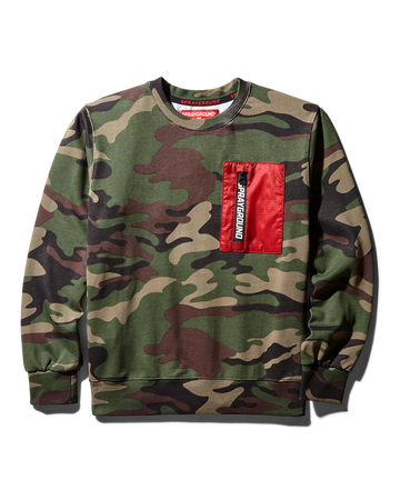 SPRAYGROUND® APPAREL YOUTH TIGER CAMO SWEATER