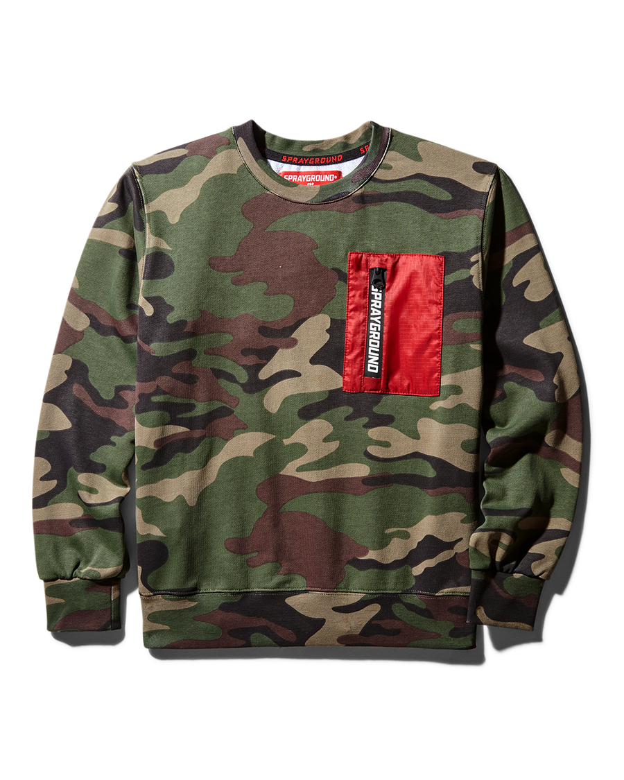 SPRAYGROUND® APPAREL YOUTH TIGER CAMO SWEATER