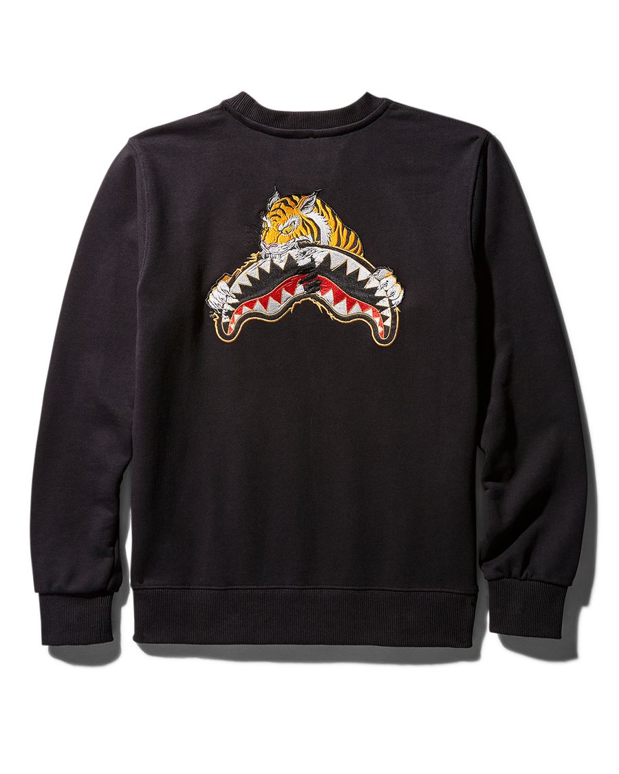 SPRAYGROUND® APPAREL YOUTH TIGER BLACK CREW